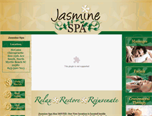 Tablet Screenshot of jasminespabarefoot.com